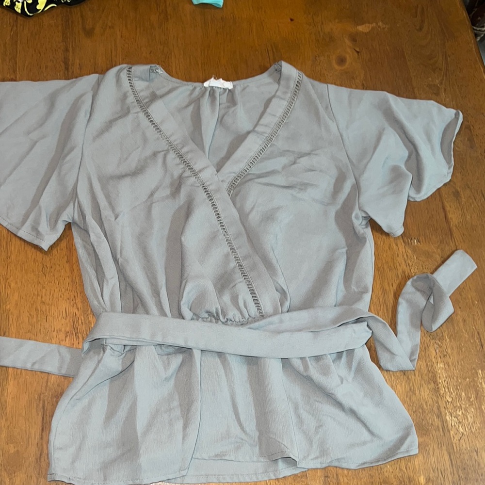 Sage Green Blouse